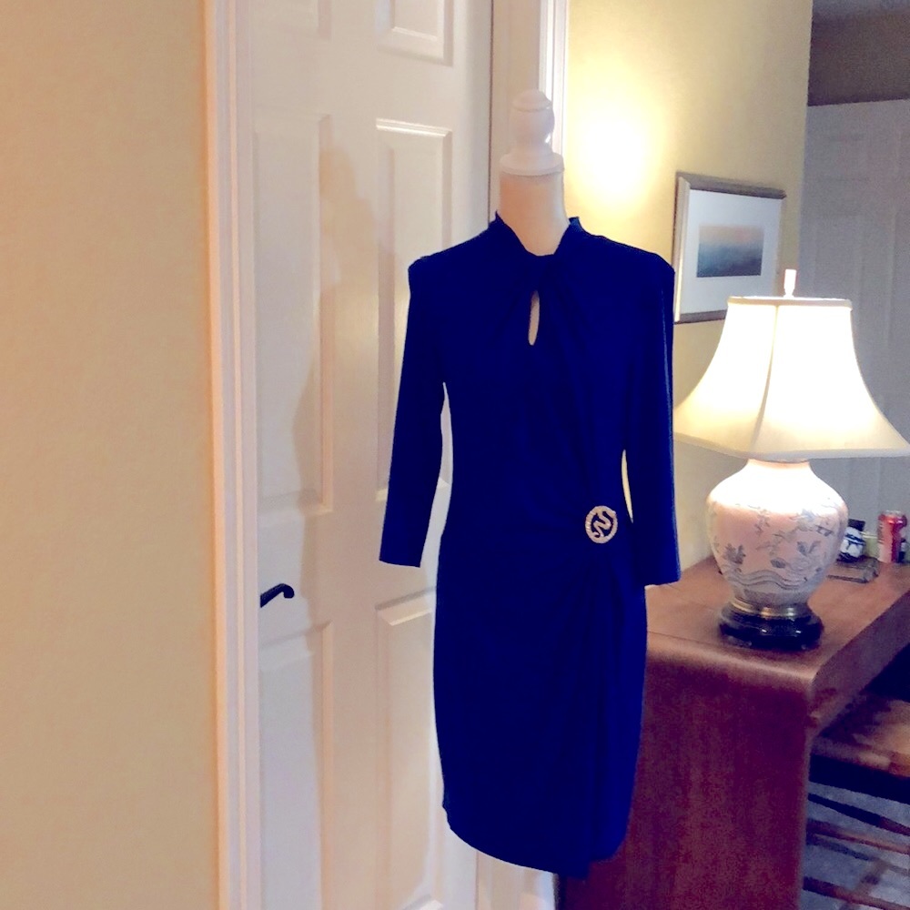 Bright blue Casche L. (12) dress.